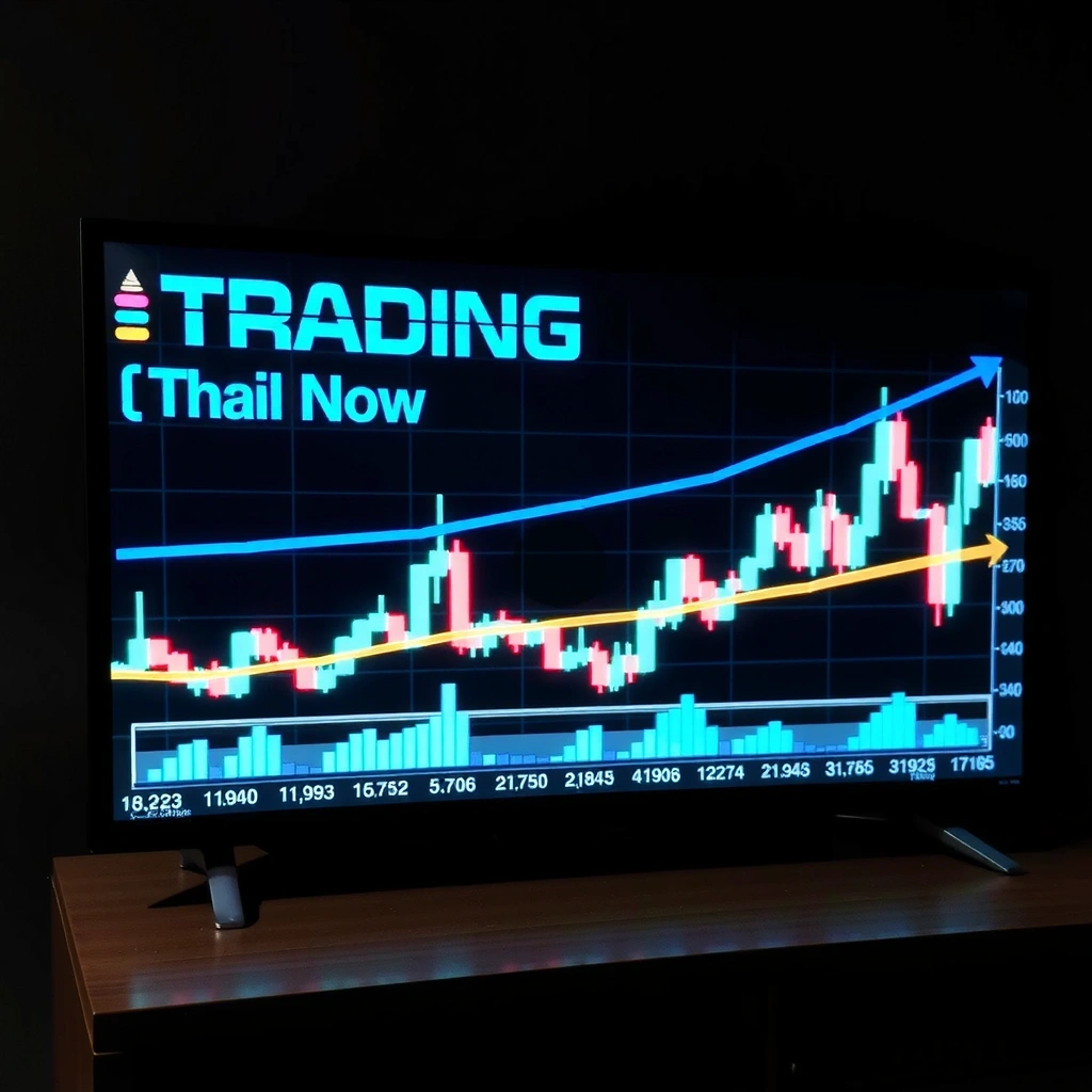Trading chart with Thai trading interface